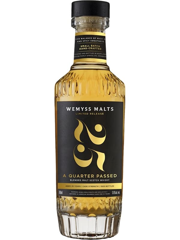Віскі Е Квотер Пасд, Бленд Молт / A Quarter Passed, Blended Malt, Wemyss Malts, 25 років, 53.6%, 0.7л