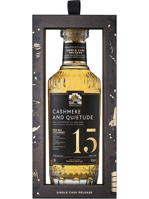 Віскі Кашмір і Квайєтюд, Сінгл Молт / Cashmere & Quietude, Single Malt, Wemyss Malts, 15 років, 46%, 0.7л