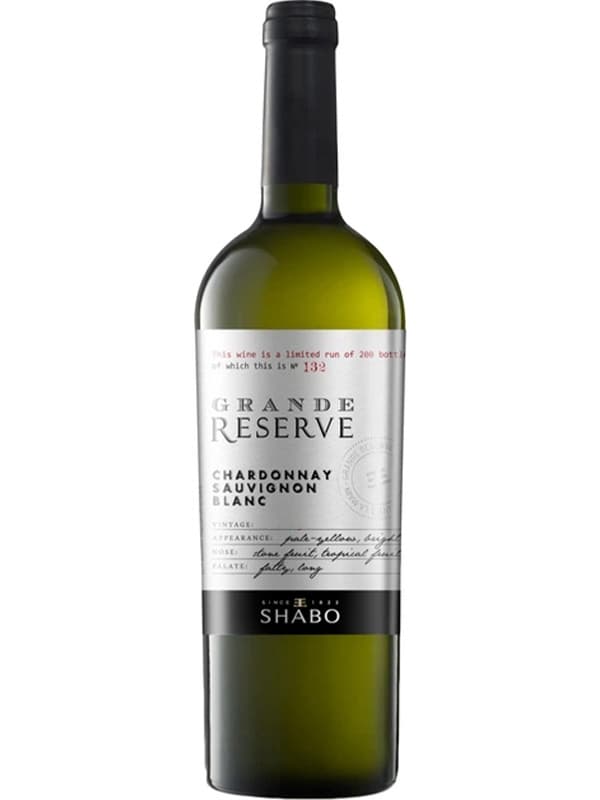 Вино Шардоне - Совіньйон Блан, Гранде Резерв / Chardonnay - Sauvignon Blanc, Grande Reserve, Shabo, біле сухе 0.75л