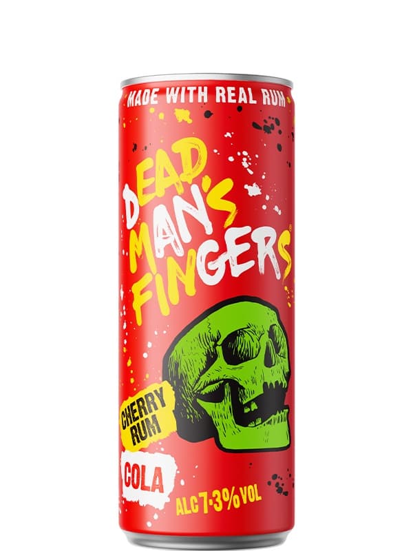 Напій слабоалкогольний Дед Менс Фінгерс (ДМФ), Черрі Ром & Кола / Dead Man's Fingers (DMF), Cherry Rum & Cola, з/б, 7.3%, 0.25л