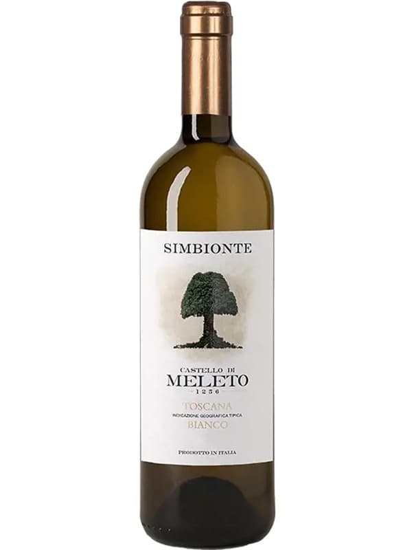 Вино Симбіонте, Б’янко Тоскана / Simbionte, Bianco Toscana, Castello di Meleto, біле сухе 0.75л