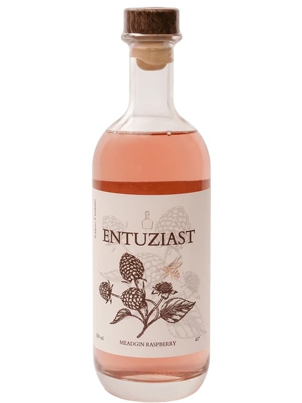 Медовий дистилят Мідджин, Распбері / Meadgin, Raspberry, Entuziast, 43%, 0.5л