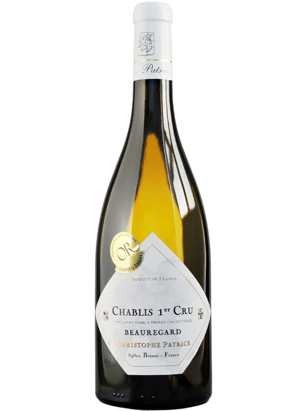 Вино Шаблі Прем'єр Крю Борегар, Крістофф Патріс / Chablis 1er Cru Beauregard, Christophe Patrice, біле сухе 0.75л