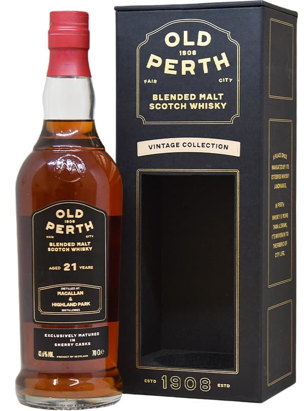 Віскі Олд Перт, Бленд Молт / Old Perth, Blended Malt, 21 рік, 43.6%, 0.7л