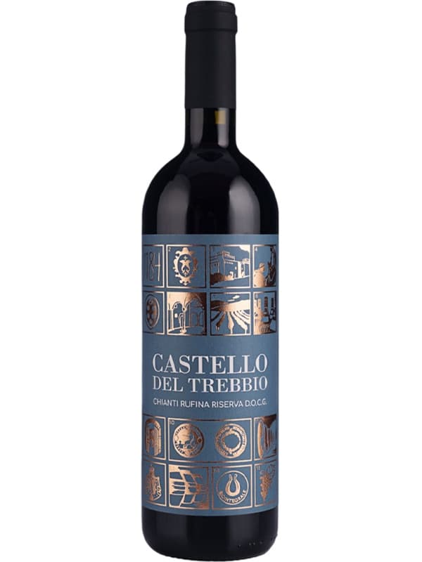 Вино Кастелло дель Треббіо, К’янті Руфіна Різерва / Castello del Trebbio, Chianti Rufina Riserva, червоне сухе 0.75л