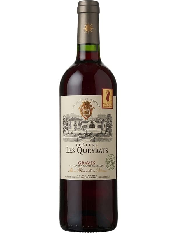 Вино Шато Ле Кейра, Шармій Грав Руж / Chateau Les Queyrats, Charmille Graves Rouge, червоне сухе 0.75л