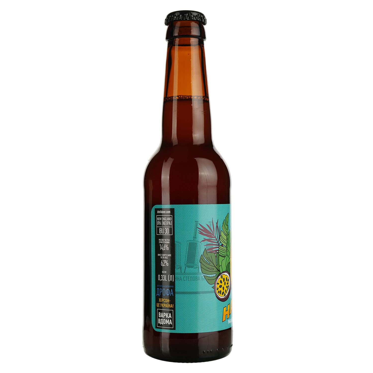 Пиво Дрофа Hazy IPA світле нефільтроване 6.2% 0.33 л