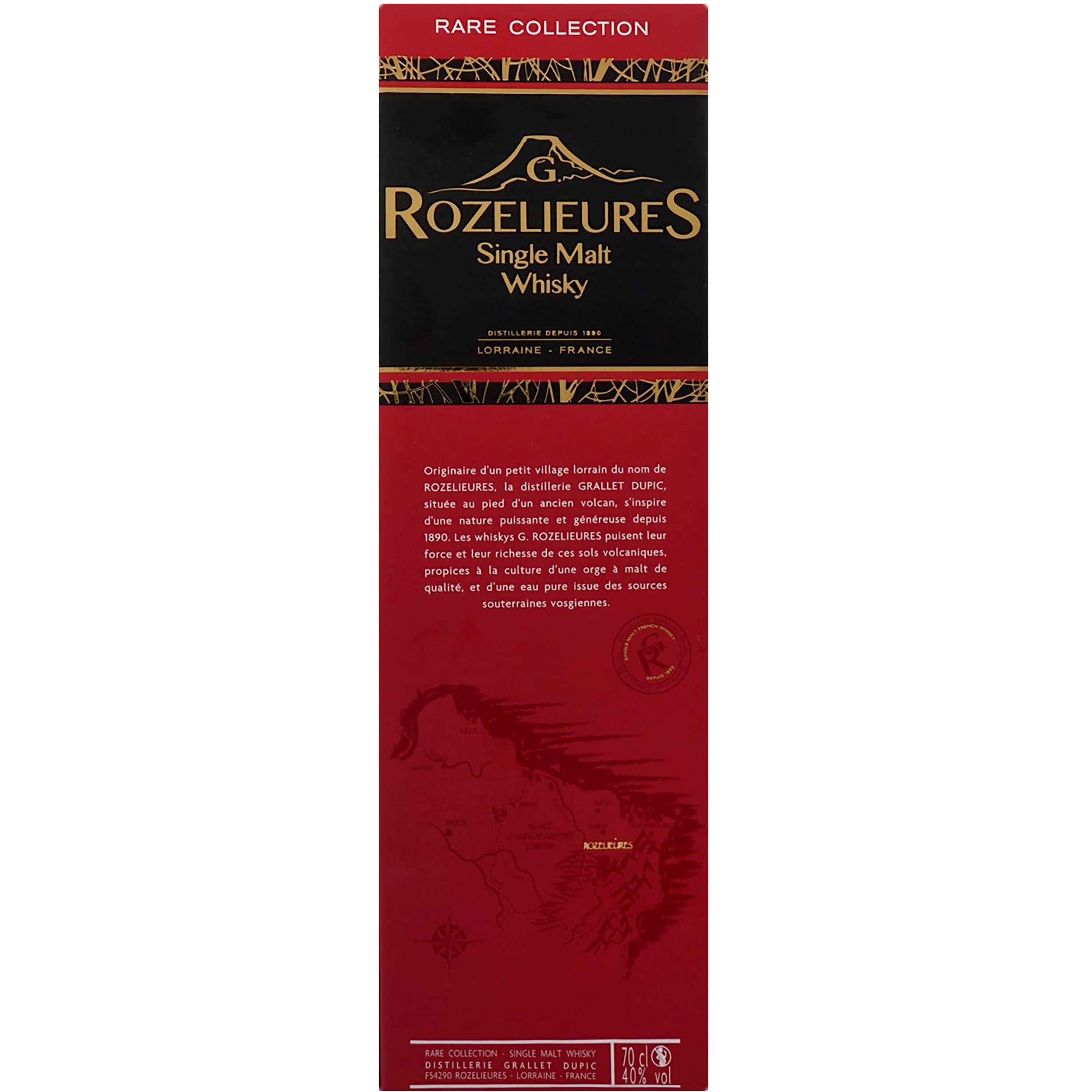 Віскі Rozelieures Rare Collection 40% 0.7 л в подарунковій коробці