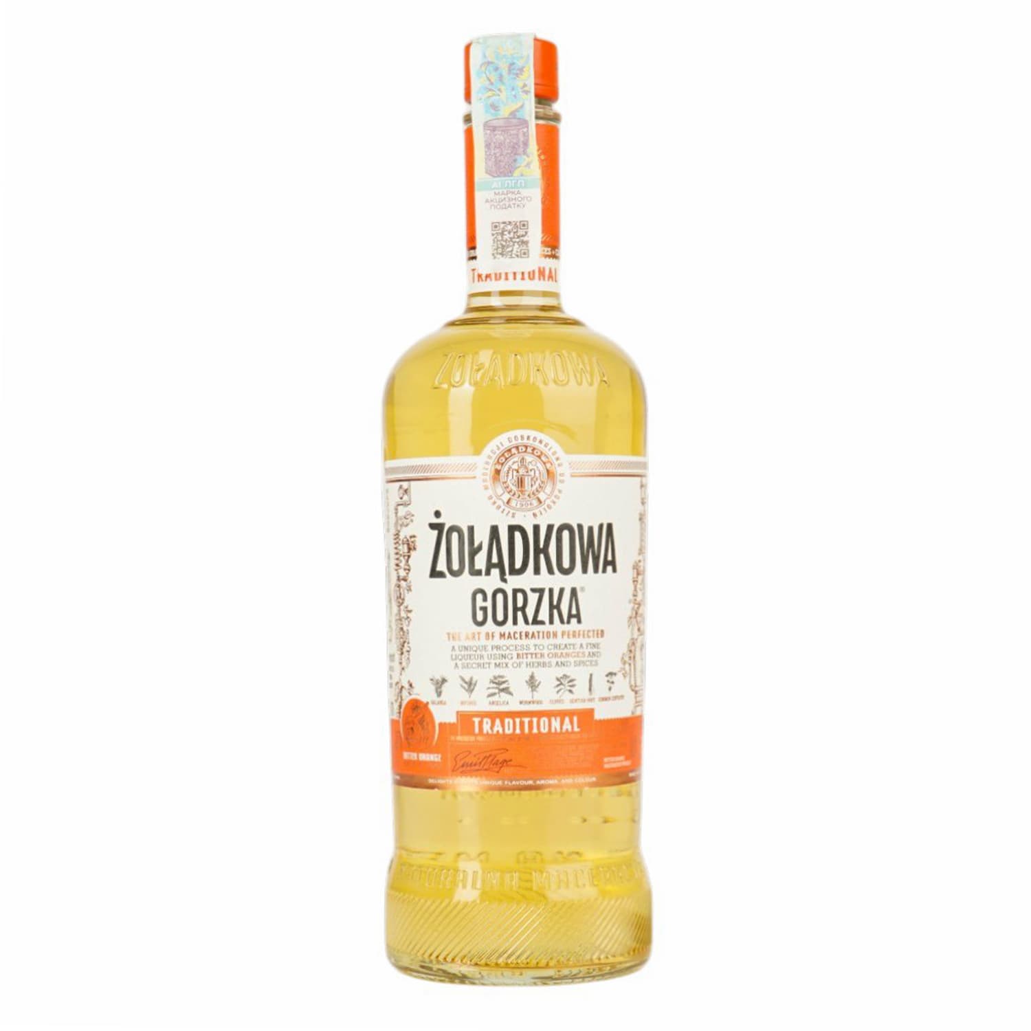 Лікер Zoladkowa Gorzka Traditional 34% 0.7 л