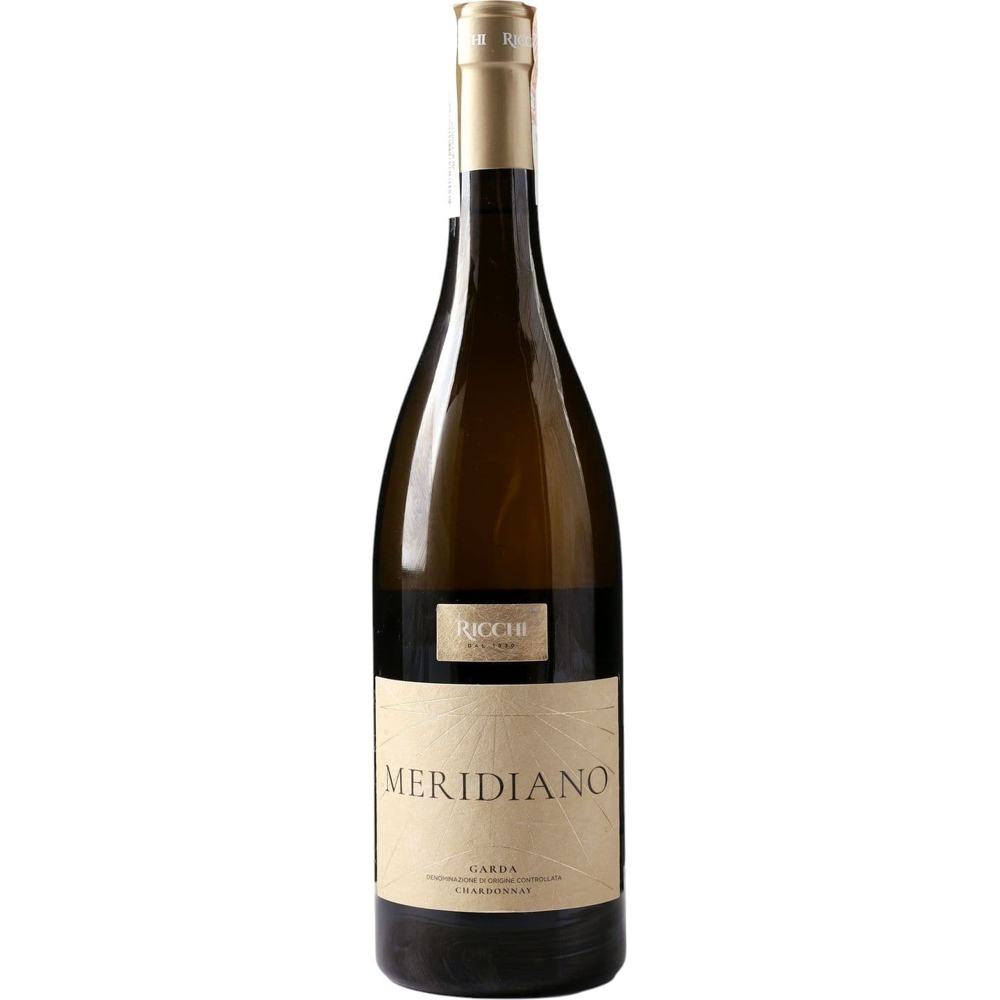 Вино Ricchi Meridiano Chardonnay Garda DOC біле сухе 0.75 л
