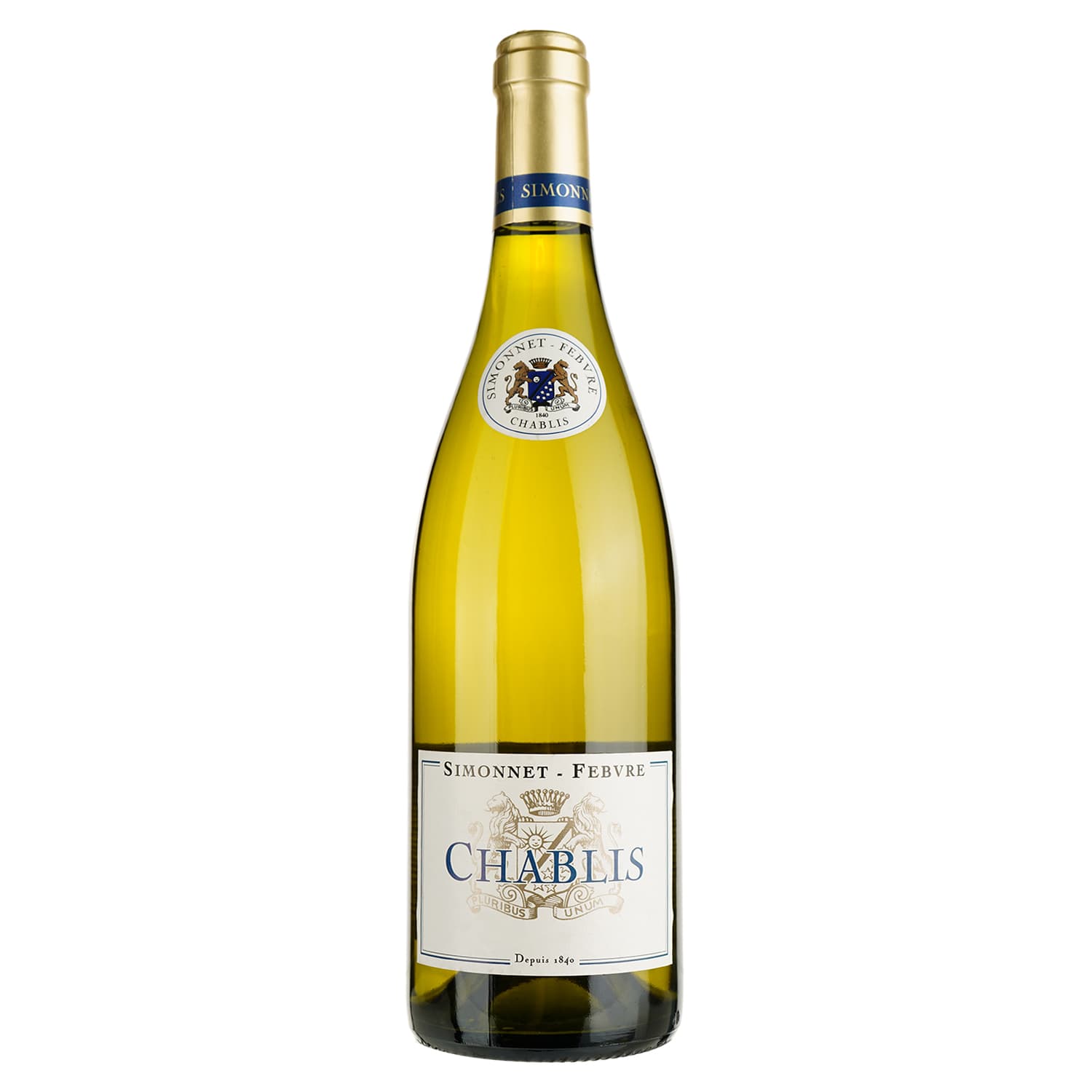 Вино Simonnet-Febvre Chablis АОС, біле, сухе, 11-14,5%, 0,75 л (366855)