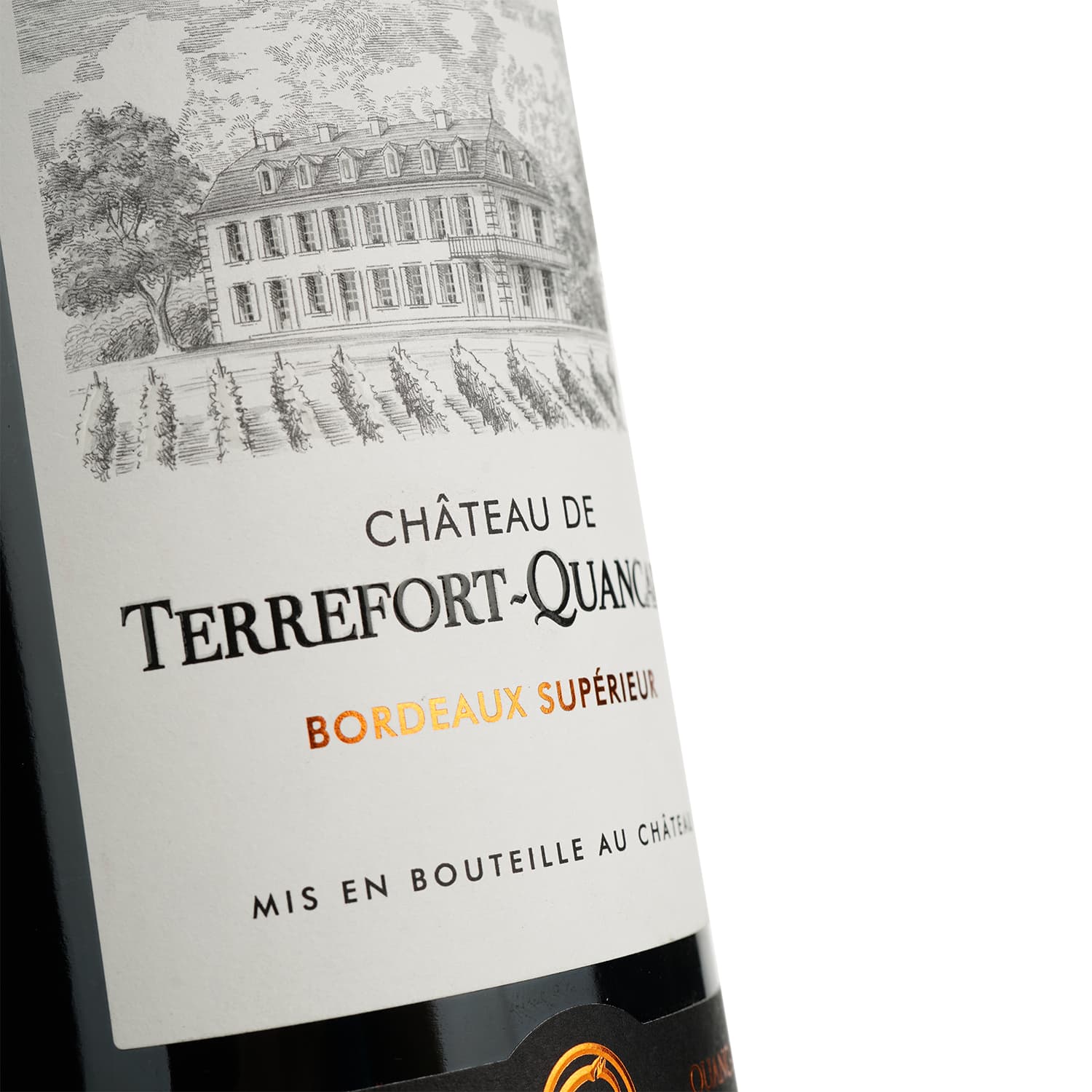 Вино Cheval Quancard Chateau de Terrefort-Quancard Bordeaux Superieur AOC, червоне, сухе, 11-14,5%, 0,75 л