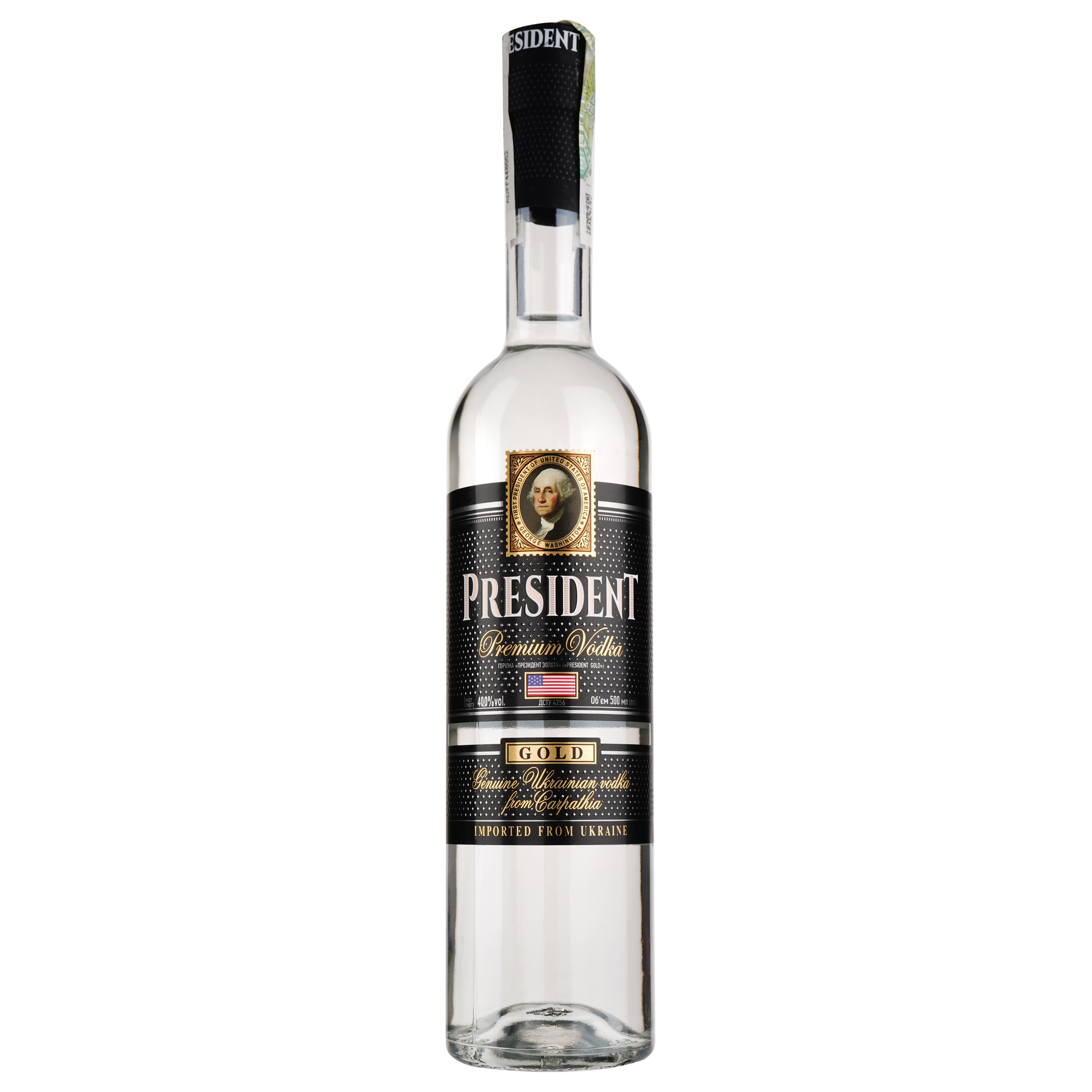 Горілка President Gold, 40%, 0,5 л (777150)