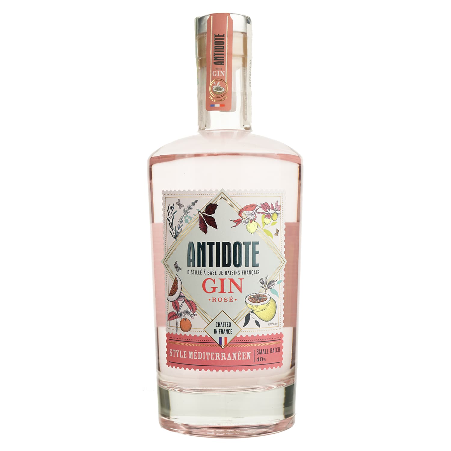 Джин Antidote Style Mediterraneen Rose, 40%, 0.7 л