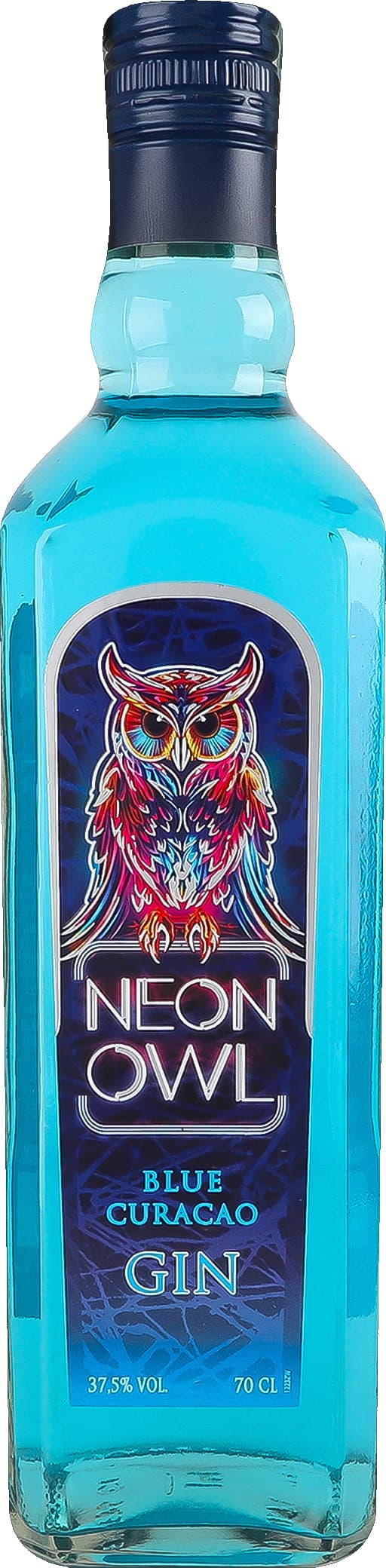Джин Neon Owl Blue Curacao 37.5% 0.7 л