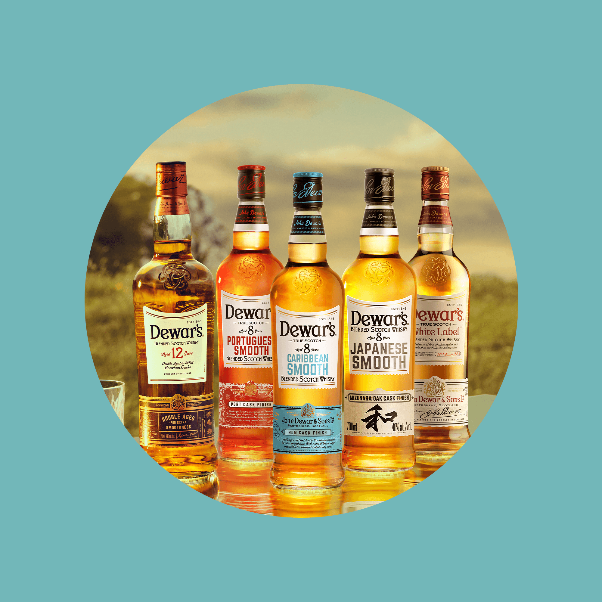 Віскі Dewar's Caribbean Smooth 8 yo Blended Scotch Whisky 40% 0.7 л