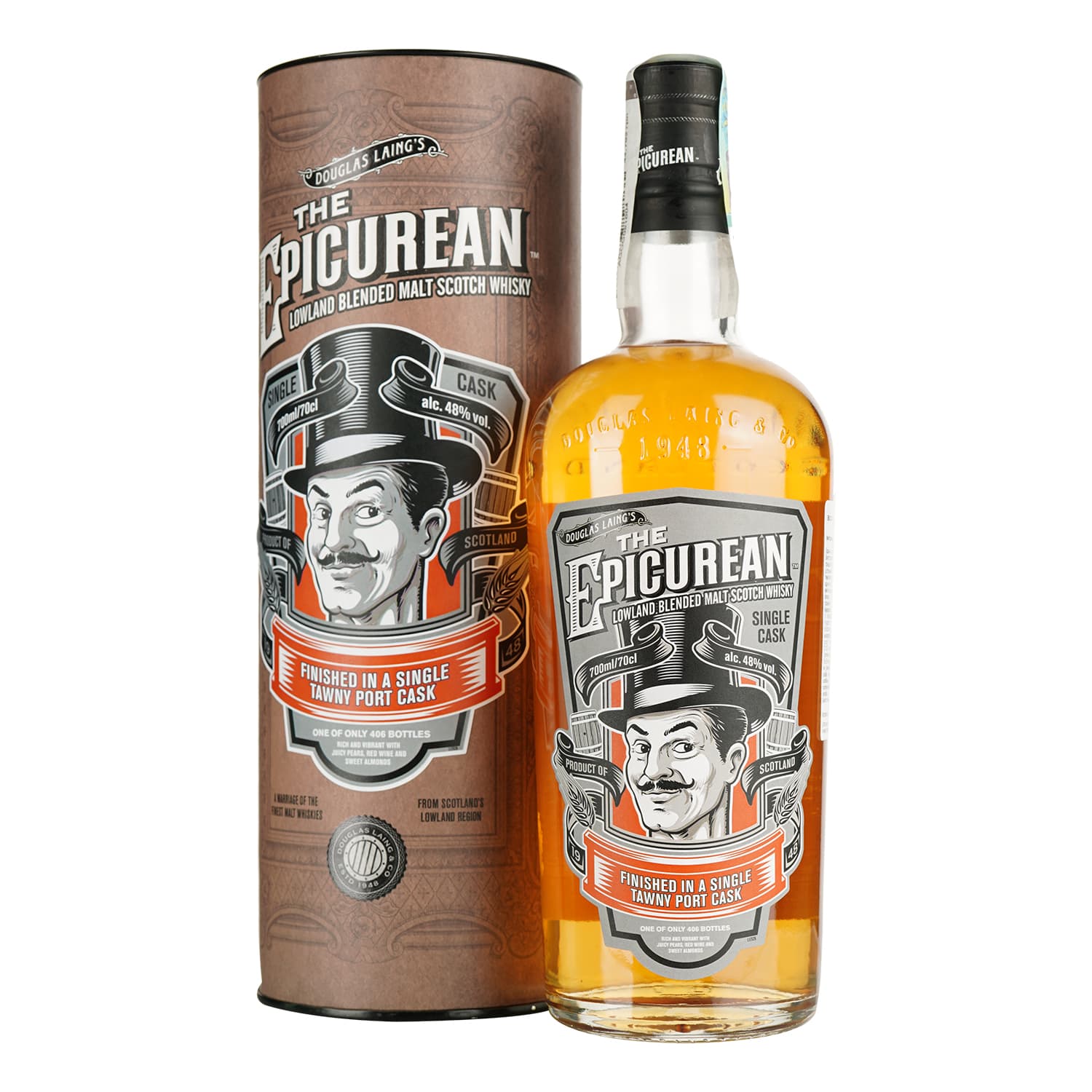 Віскі The Epicurean Tawny Port Finish 48% 0.7 л в подарунковій упаковці