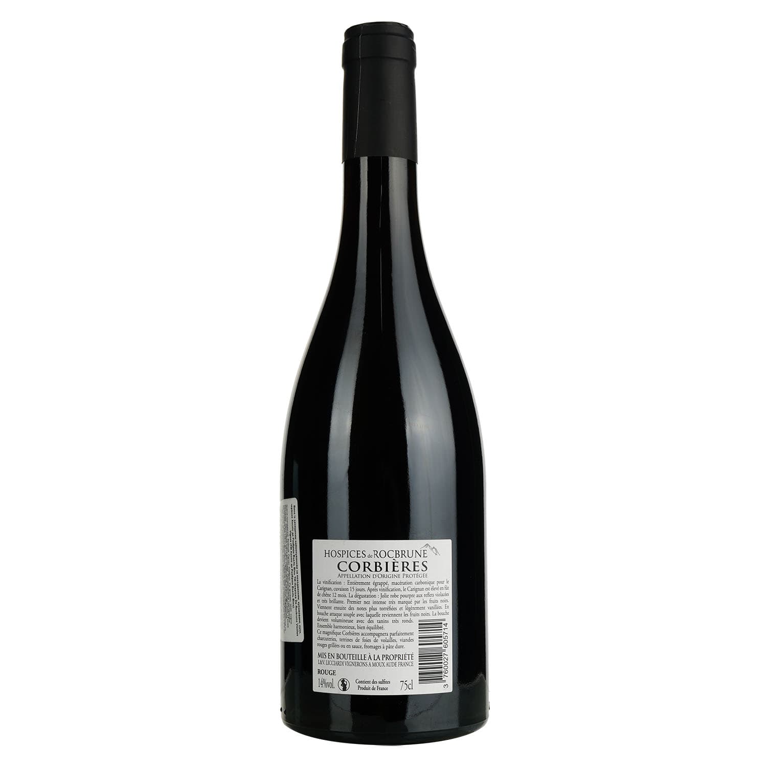 Вино Hospices de Rocbrune Vieilles Vignes Rouge AOP Corbieres червоне сухе 0.75 л