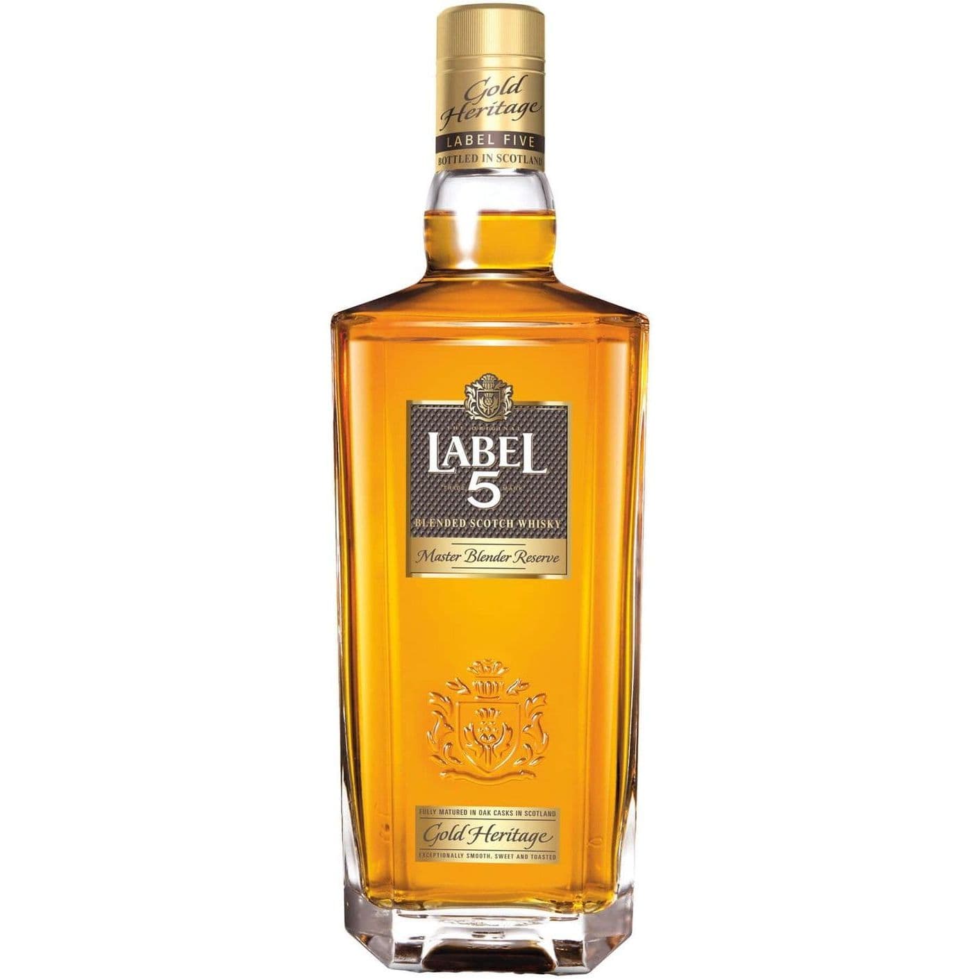 Віскі Label 5 Gold Heritage Blended Scotch Whisky 40% 0.7 л, в подарунковій упаковці