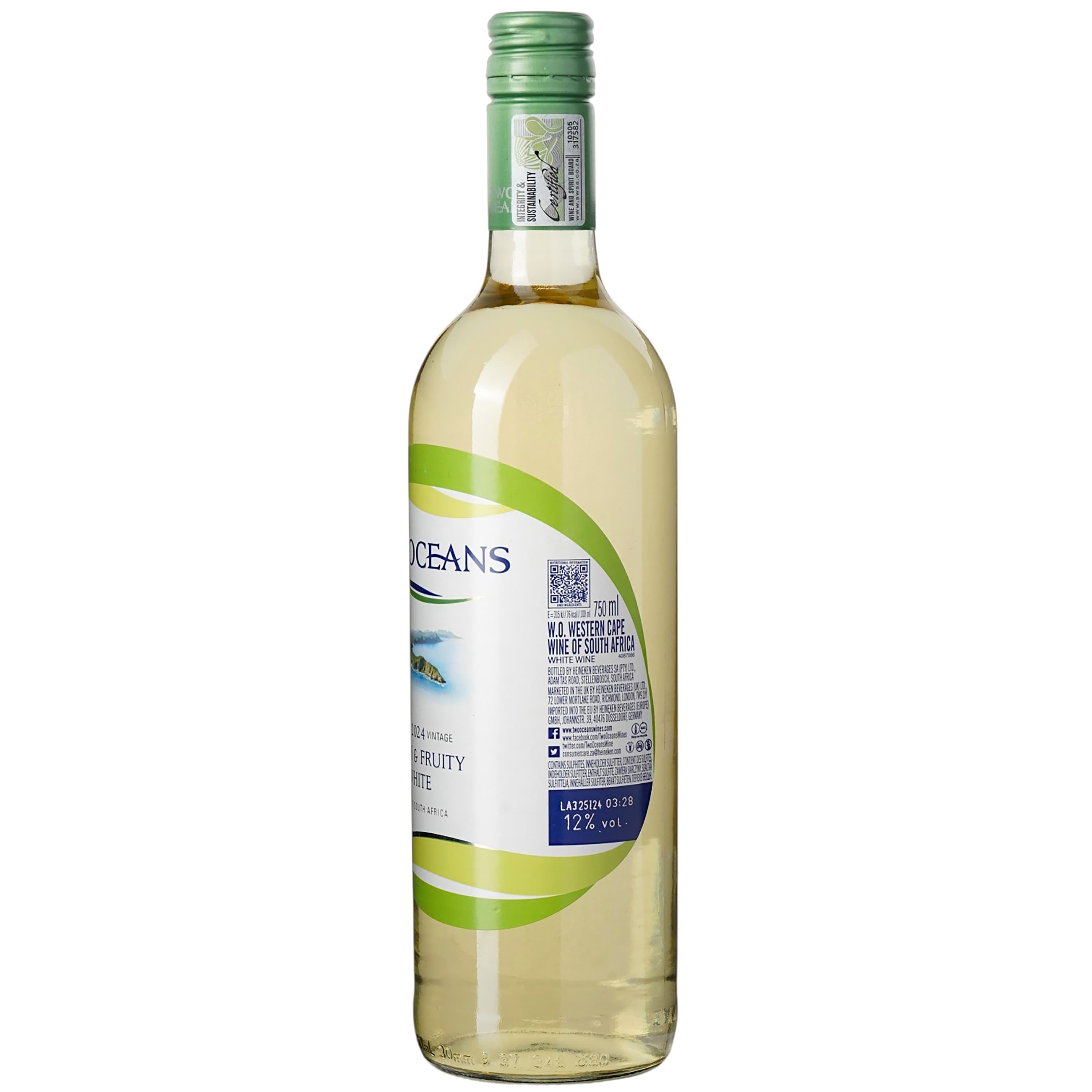 Вино Two Oceans Fresh and Fruity біле напівсухе 11.5% 0.75 л