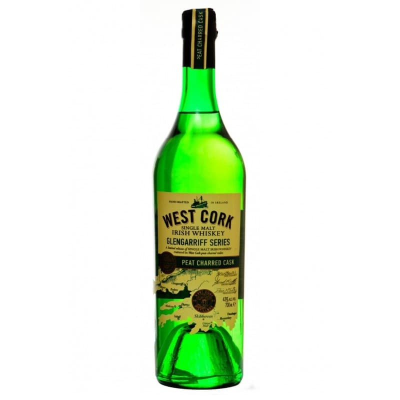 Віскі West Cork Glengarriff Peat Charred Cask Single Malt Irish Whiskey, 43%, 0,7 л (44867)
