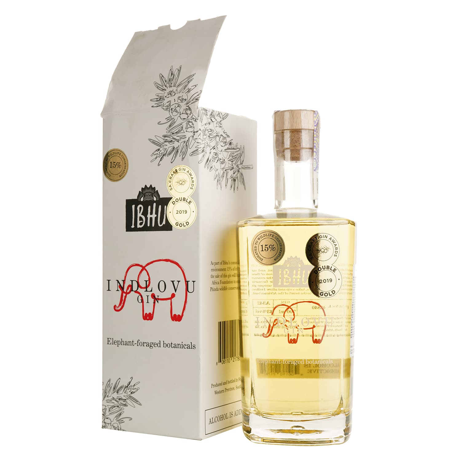 Уцінка. Джин Ibhu Indlovu Elephant-Foraged Botanicals Gin 43% 0.7 л