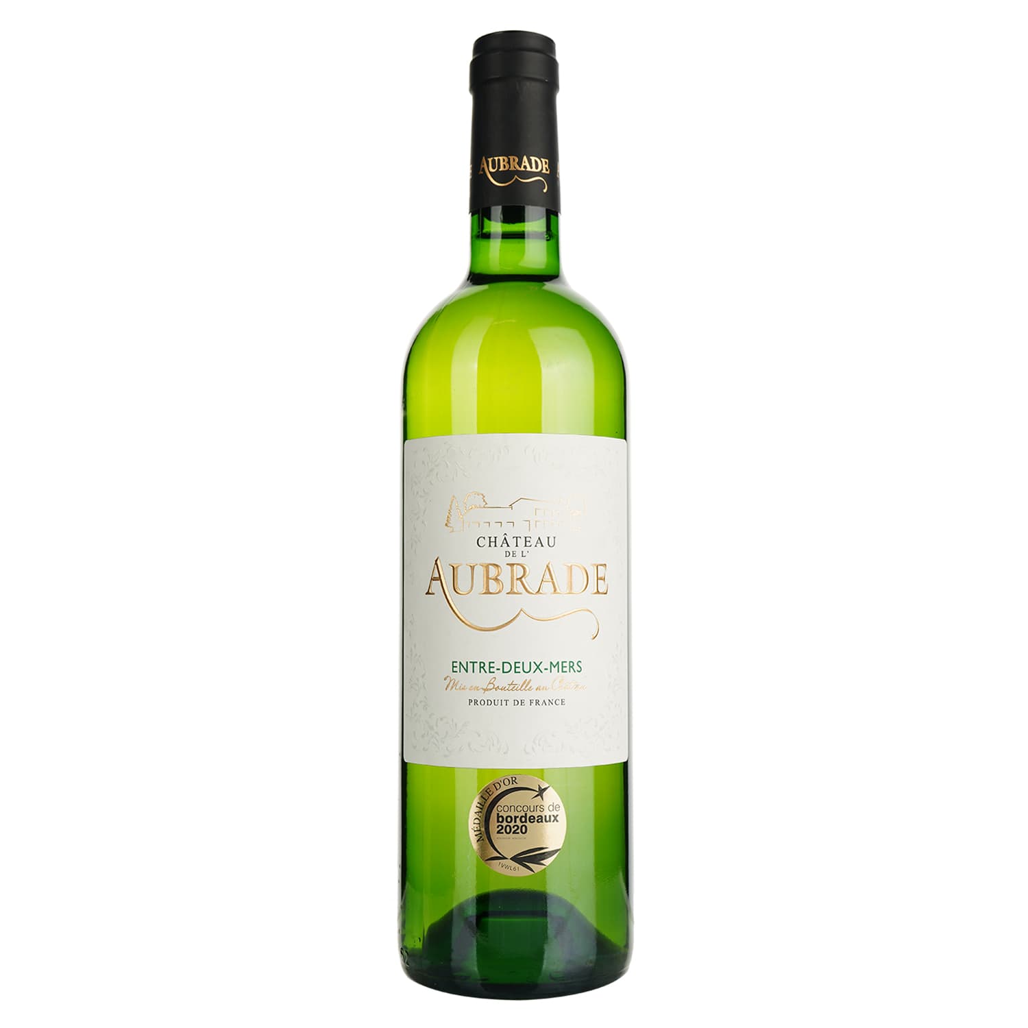 Вино Chateau De L'aubrade Entre Deux Mers AOP, біле, сухе, 0,75 л