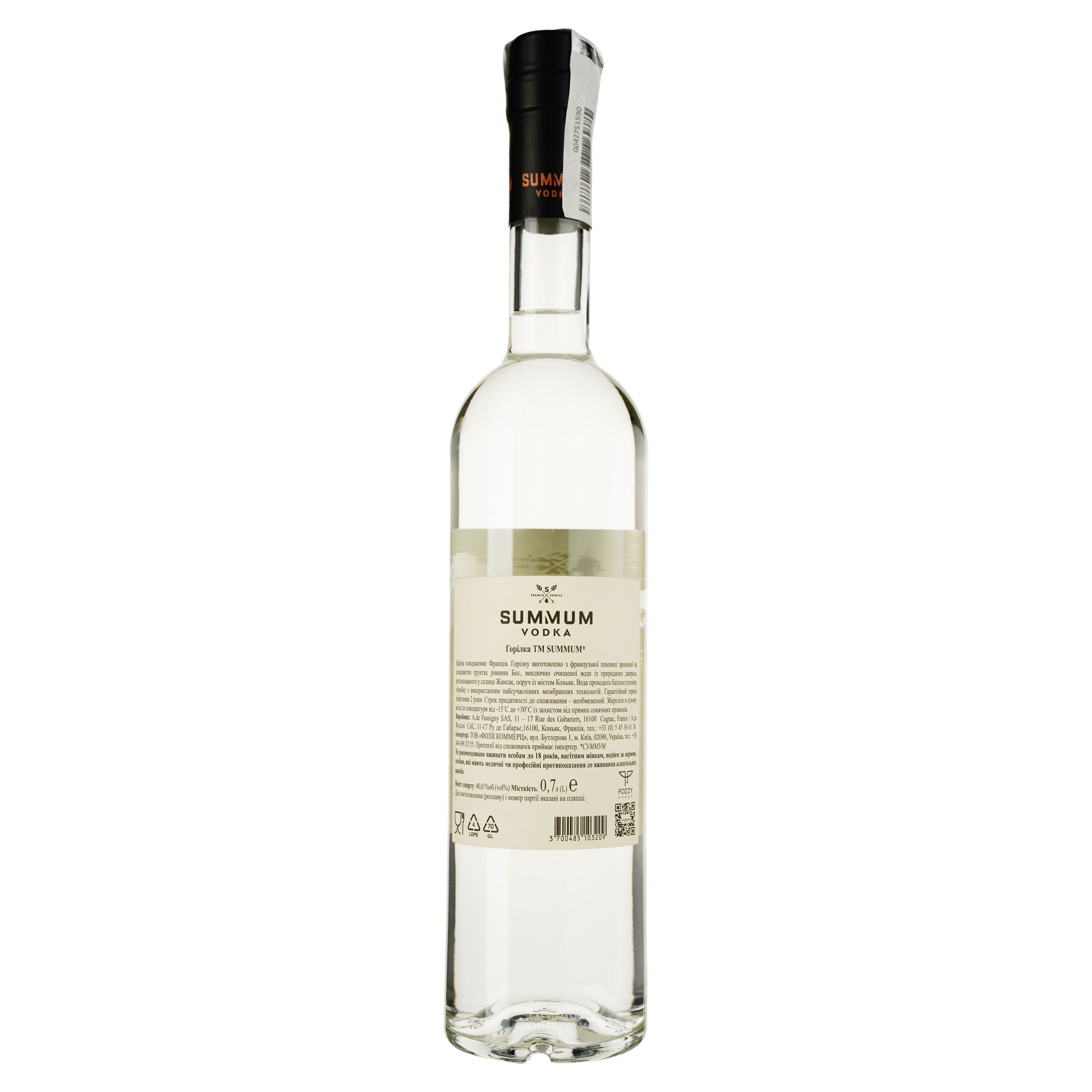 Горілка Summum 40% 0.7 л