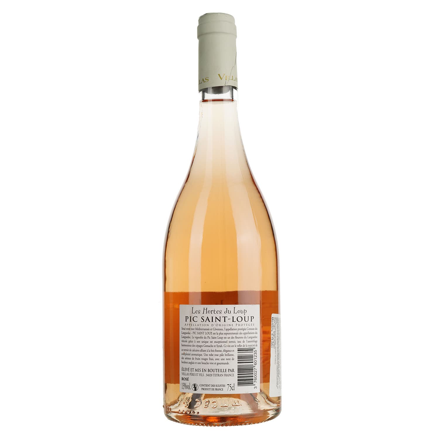 Вино Les Hortes Du Loup De Roses Et D'epines AOP Pic Saint Loup, рожеве, сухе, 0,75 л