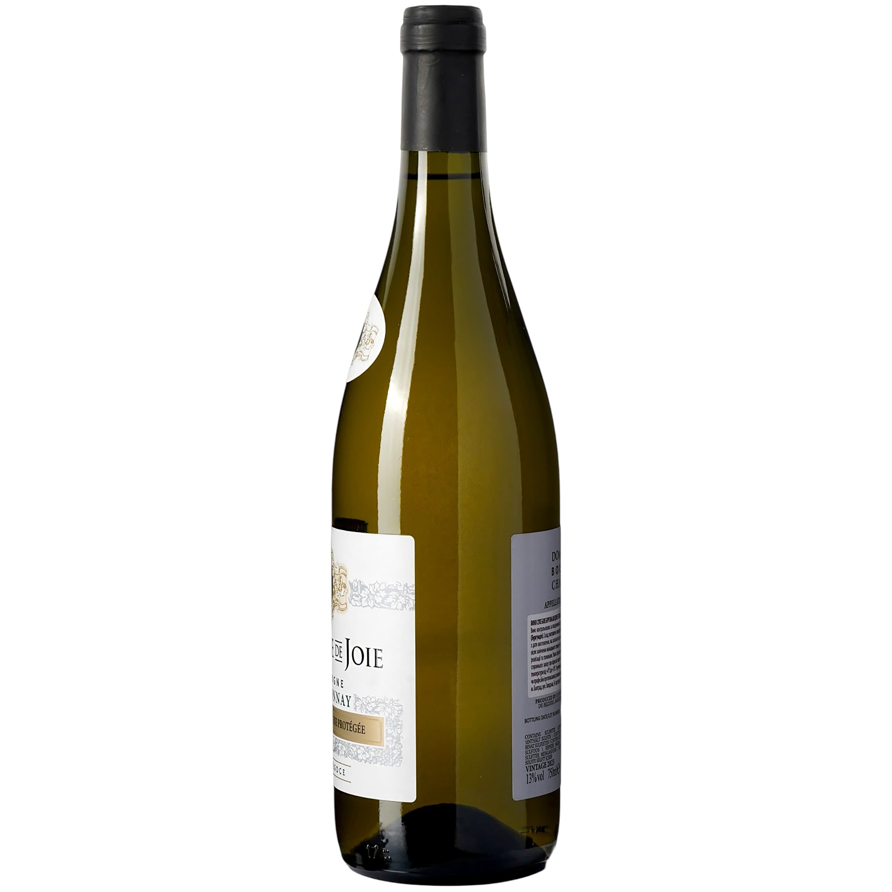 Вино Domaine de Joie Bourgogne Chardonnay AOC біле сухе 0.75 л