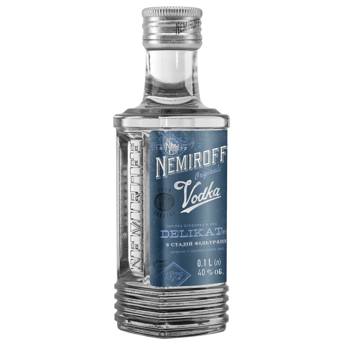 Горілка особлива Nemiroff Originals Делікат м'яка 40% 0.1 л