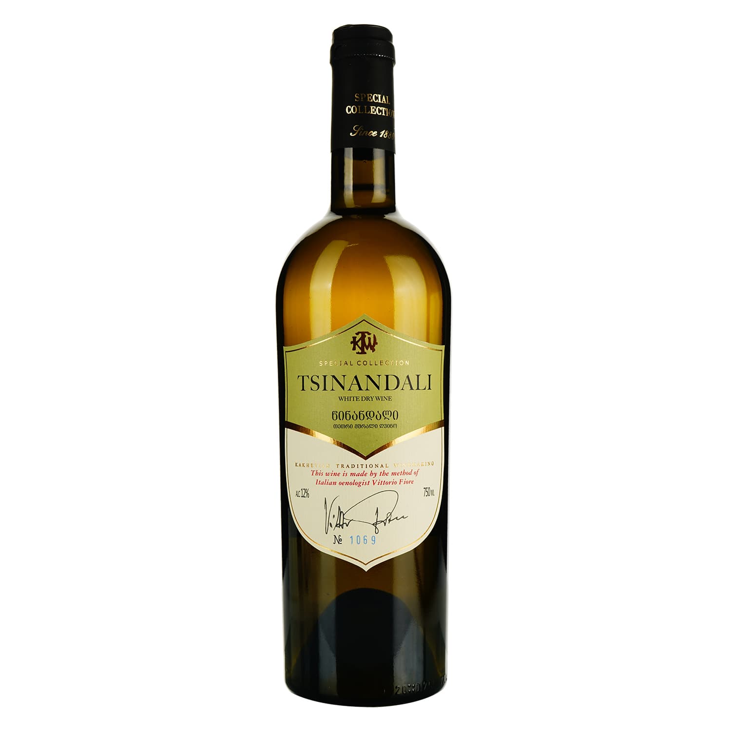 Вино KTW Speсial Collection Цинандалі біле сухе 0.75 л