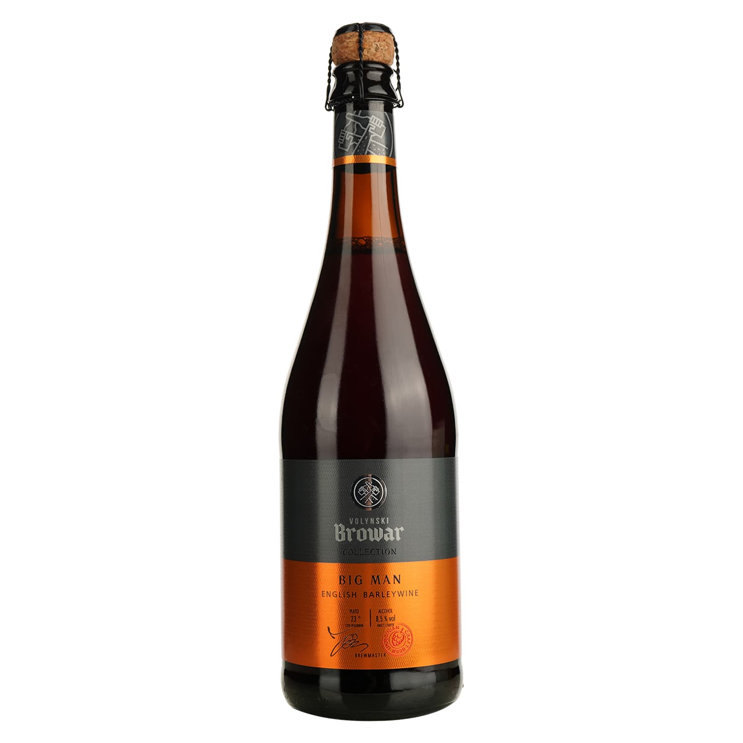 Пиво Volynski Browar Big Man темне 8.5% 0.75 л