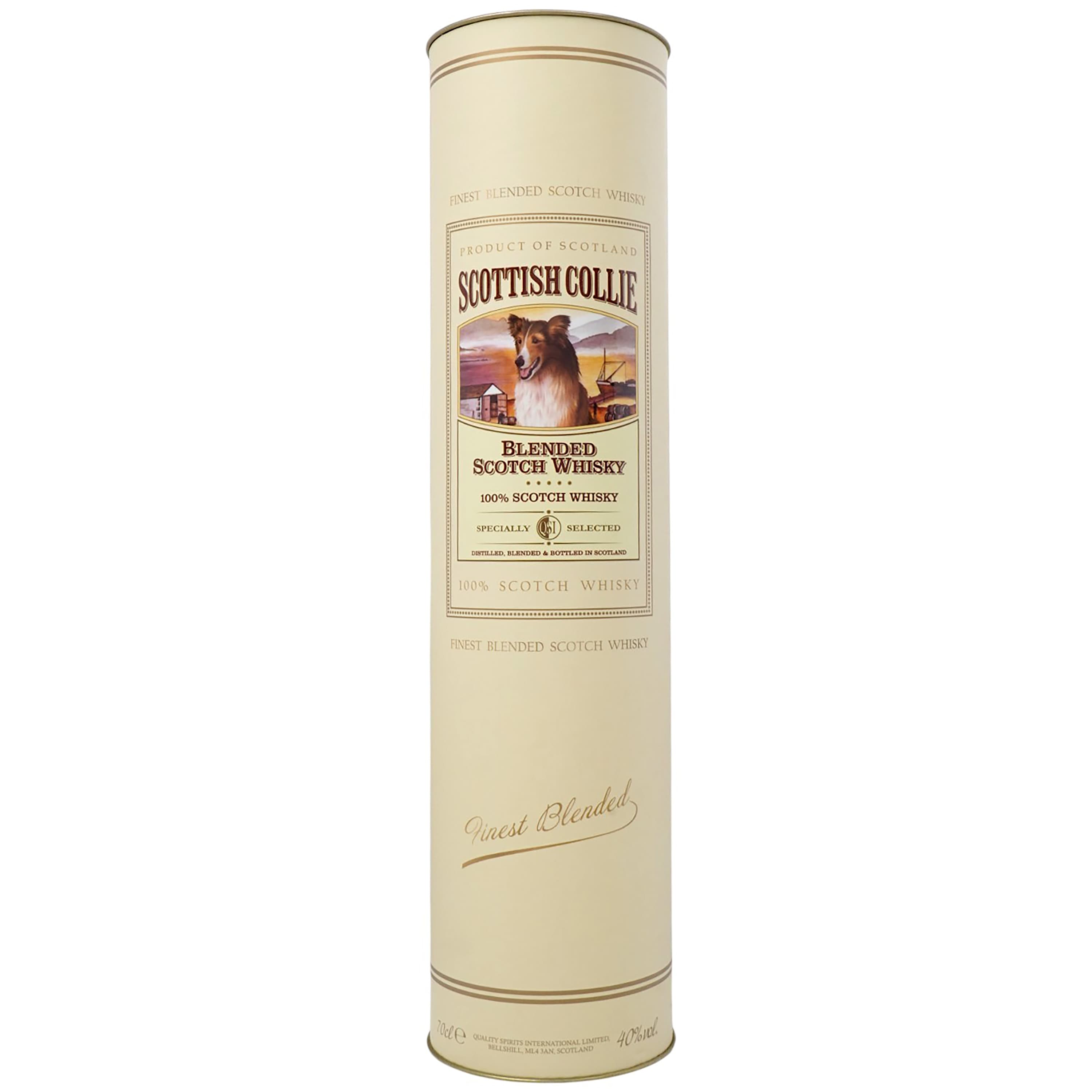 Віскі Scottish Collie Blended Scotch Whisky 40% 0.7 л у тубусі