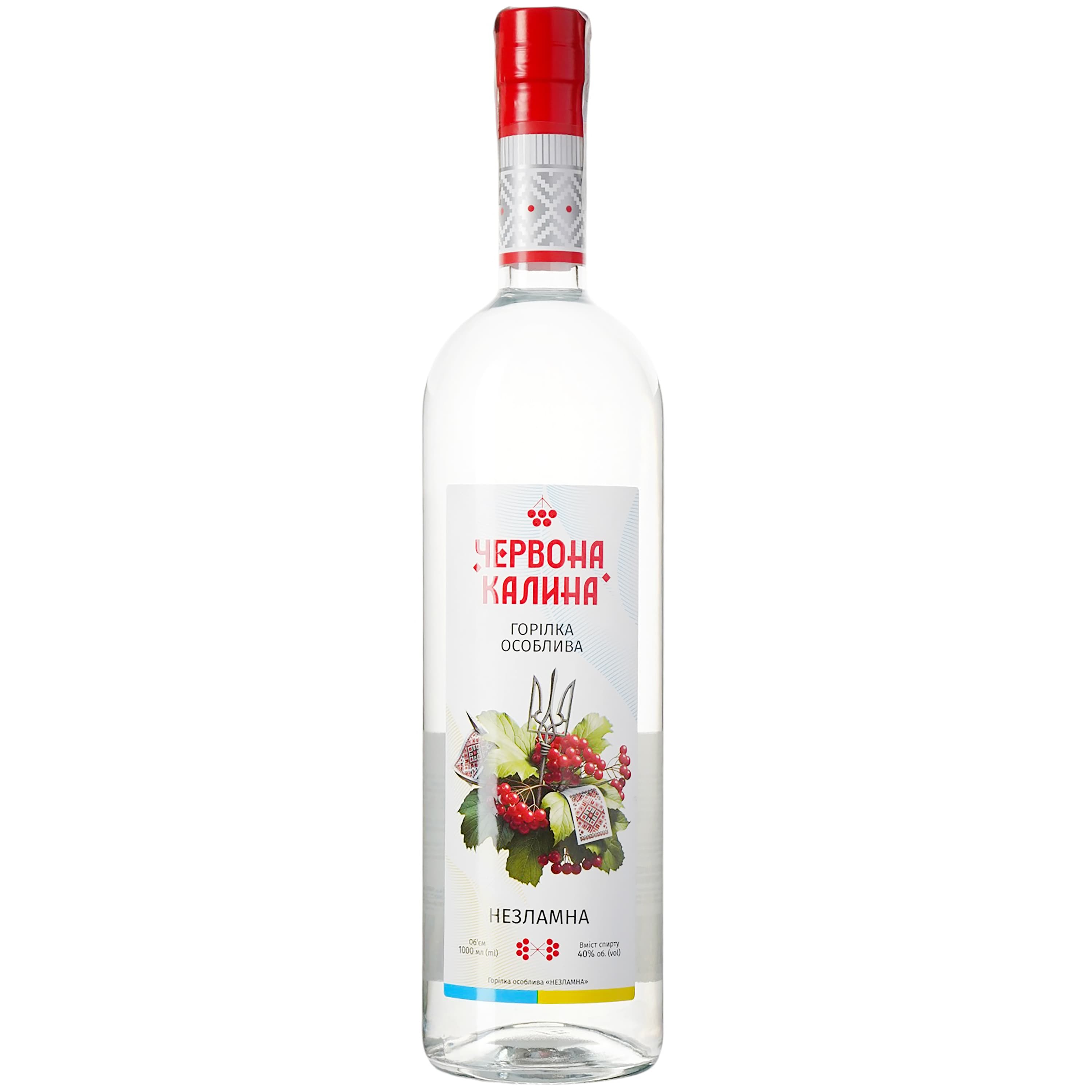 Горілка Червона Калина Незламна 40% 1 л