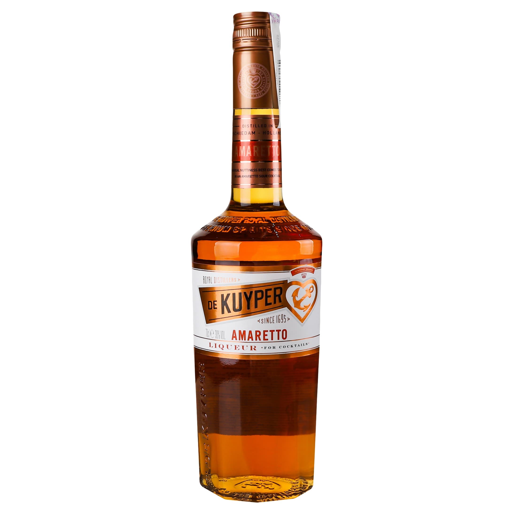 Лікер De Kuyper Amaretto Мигдаль, 30%, 0,7 л
