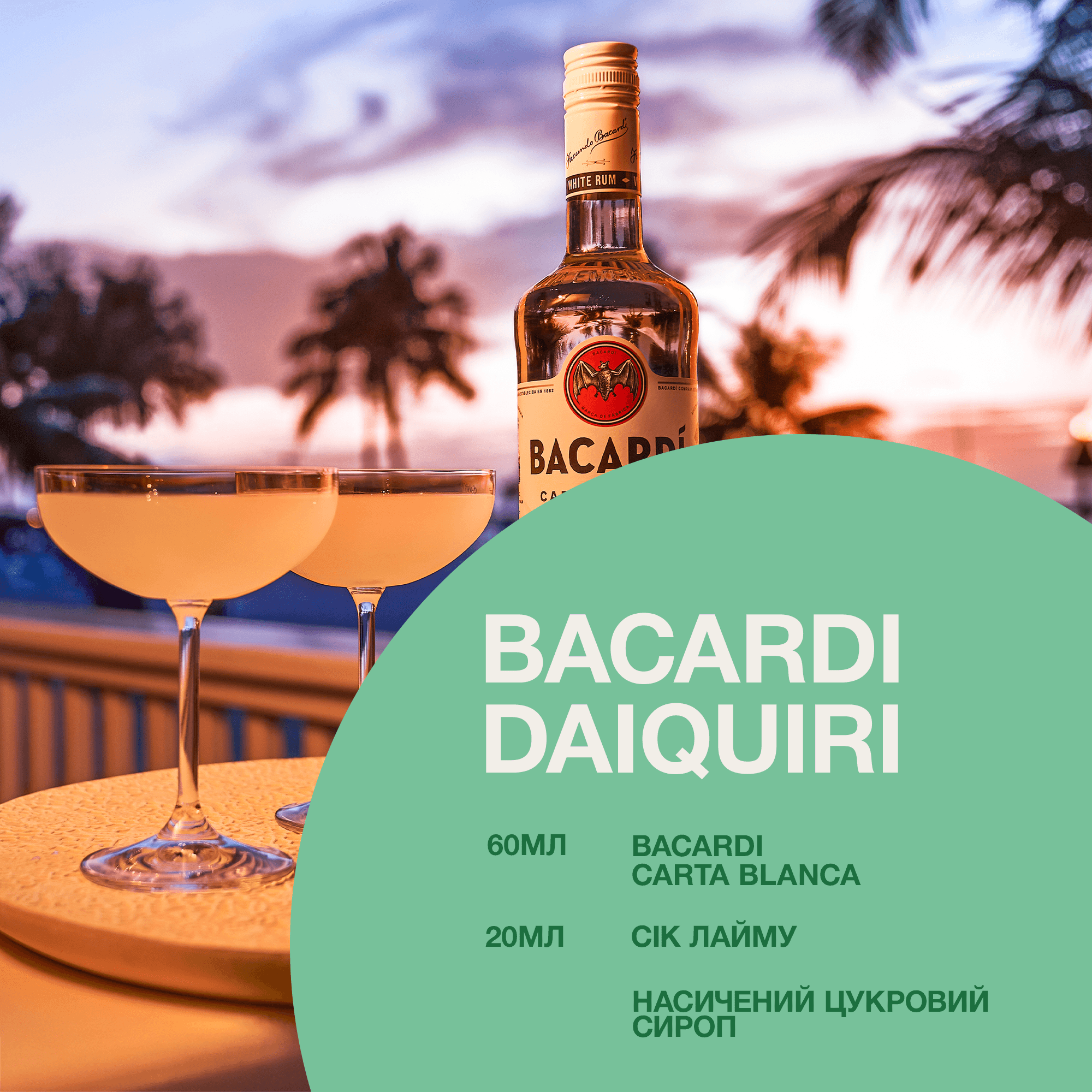 Ром Bacardi Carta Blanca, 40%, 1 л