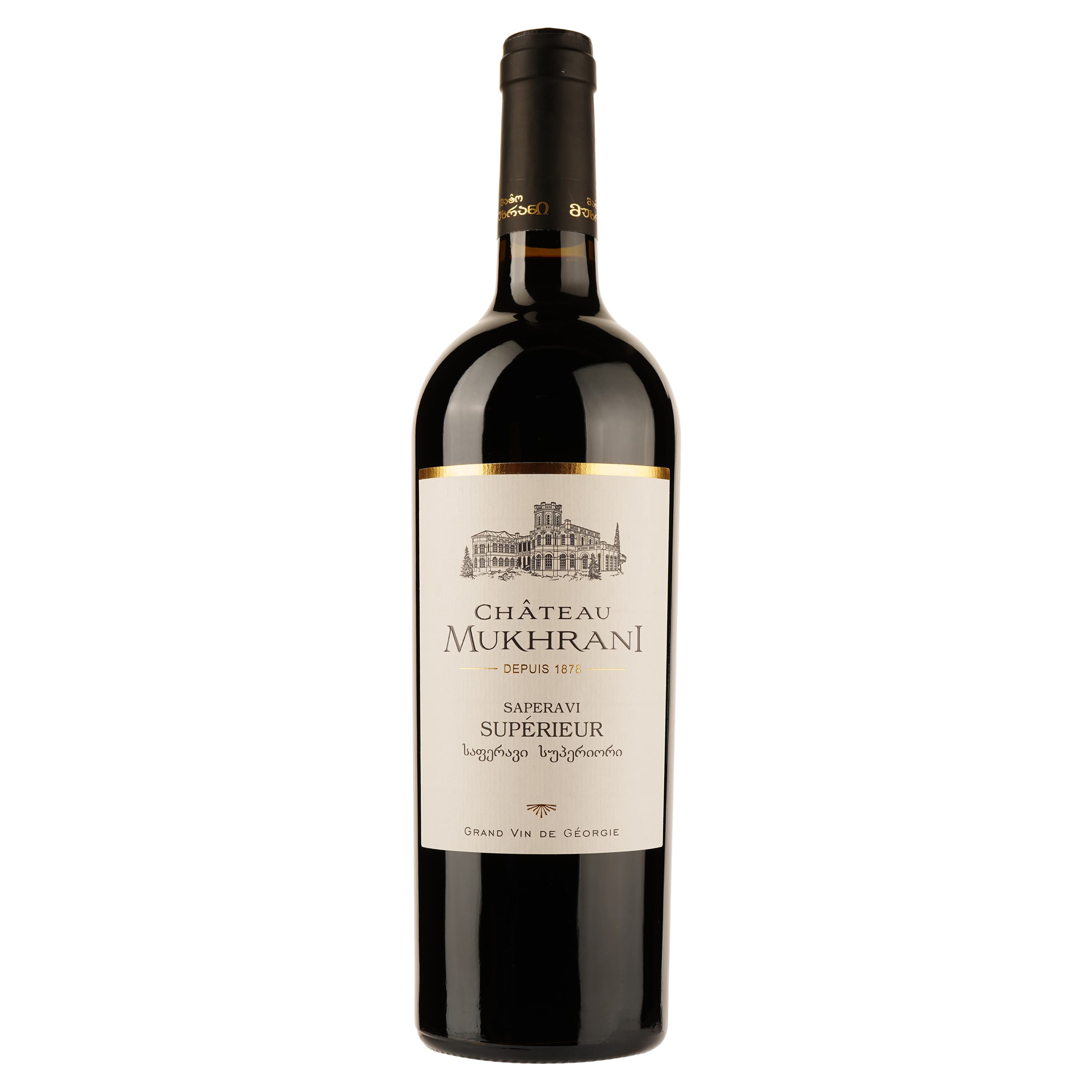 Вино Chateau Mukhrani Saperavi Superieur, червоне, сухе, 12,5%, 0,75 л (560978)