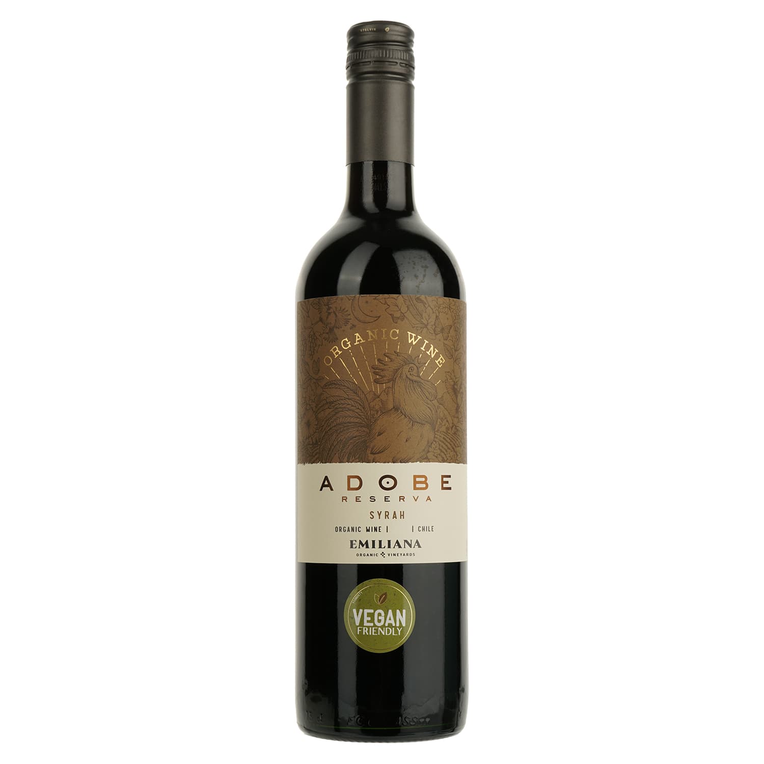 Вино Emiliana Adobe Syrah, червоне, сухе, 13,5%, 0,75 л (8000019987910)