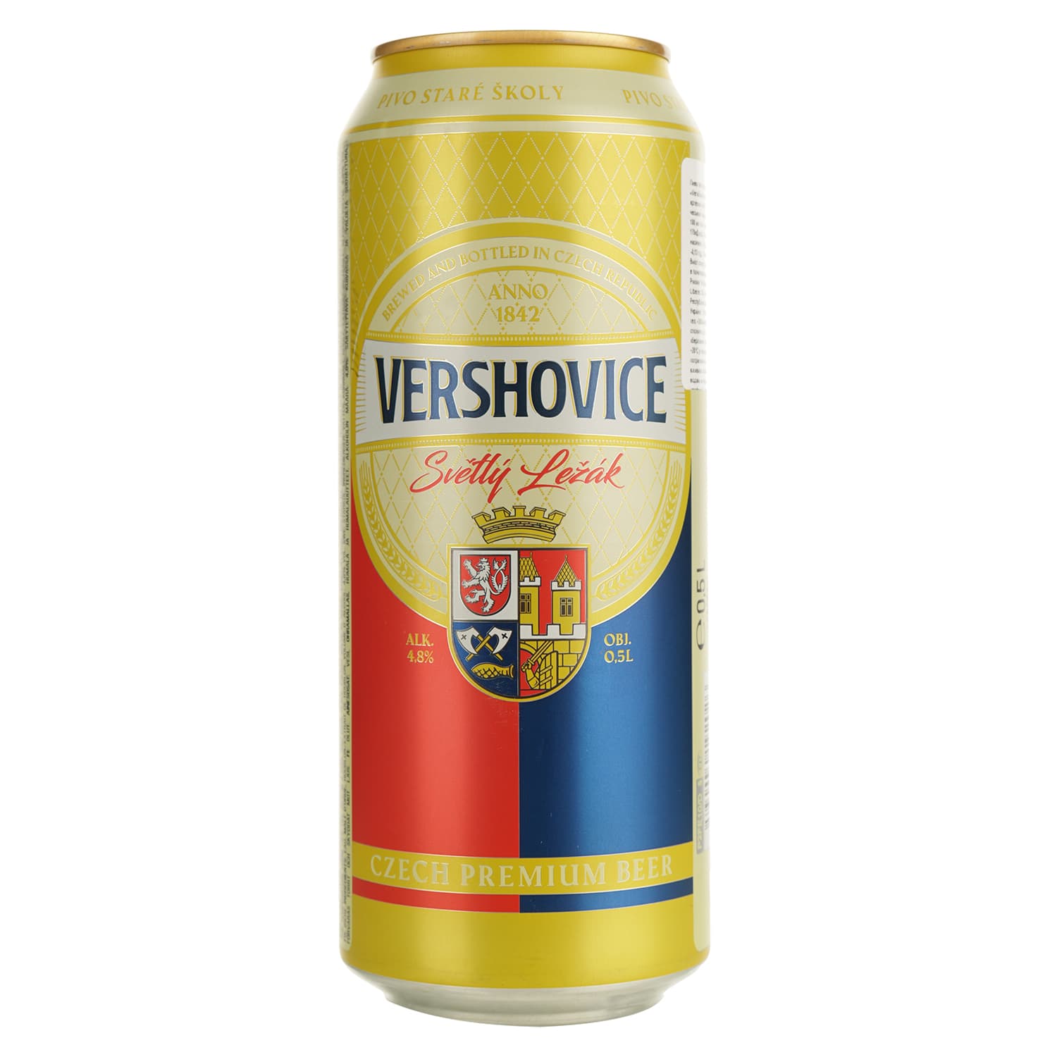 Пиво Vershovice Svetly Lezak світле 4.8% 0.5 л з/б