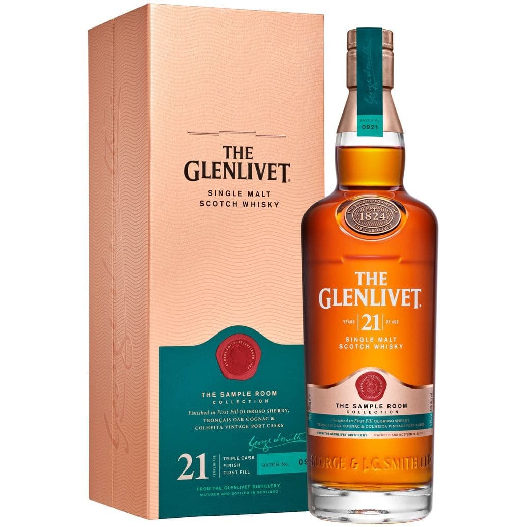 Віскі The Glenlivet 21 yo Single Malt Scotch Whisky 43% 0.7 л