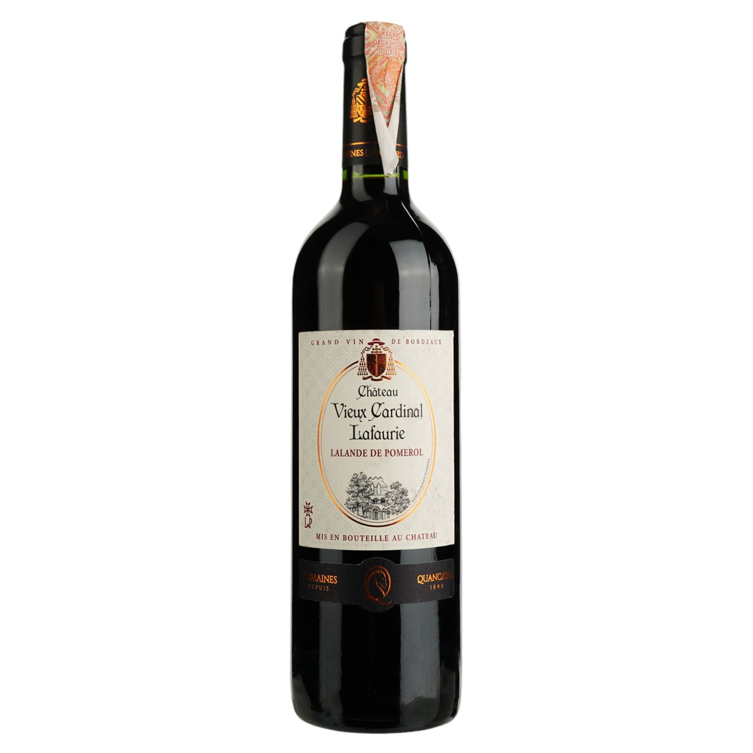 Вино Cheval Quancard Chateau Vieux Cardinal Lafaurie Lalande de Pomerol AOC, червоне, сухе, 11-14,5%, 0,75 л (814480)