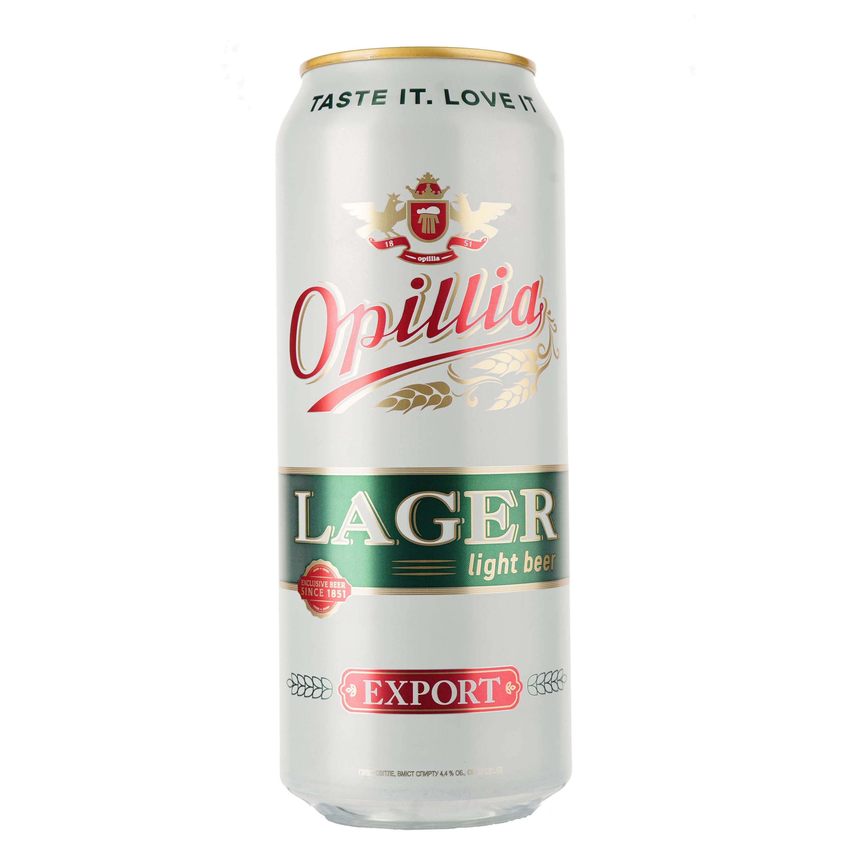 Упаковка пива Опілля Lager Export світле 4.4% 12 л (0.5 л х 24 шт.) з/б