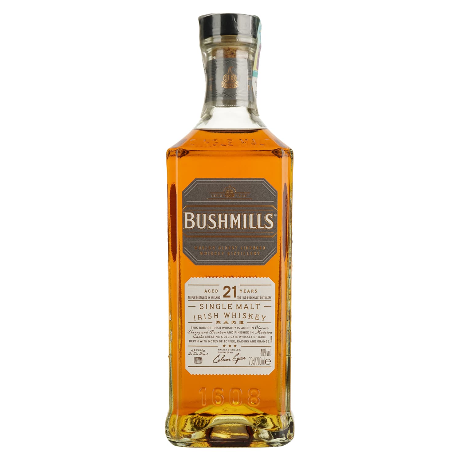 Віскі Bushmills Single Malt Irish Whiskey 21 YO 40% 0.7 л