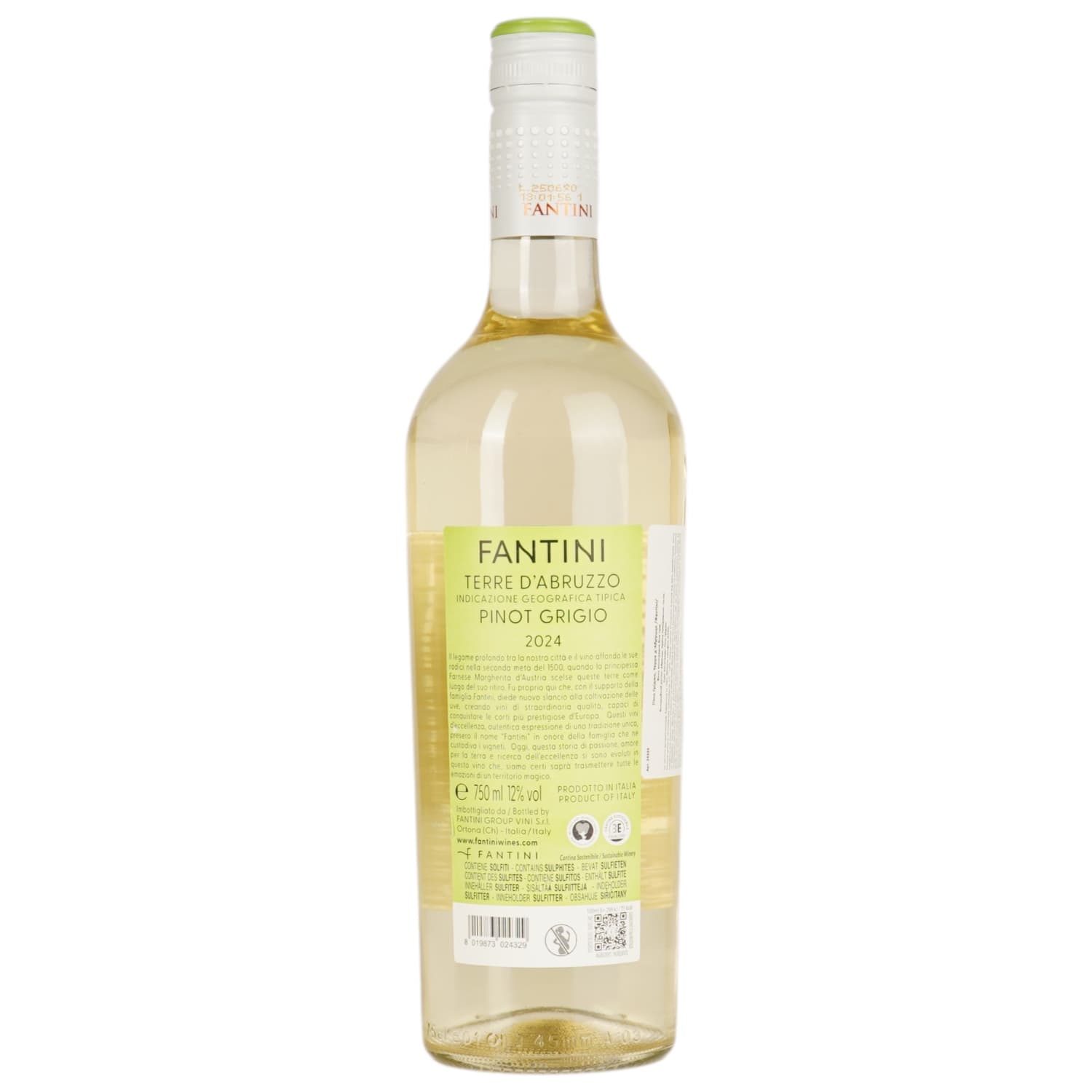 Вино Fantini Terre d’Abruzzo Pinot Grigio IGT біле сухе 10.5-15 % 0.75 л