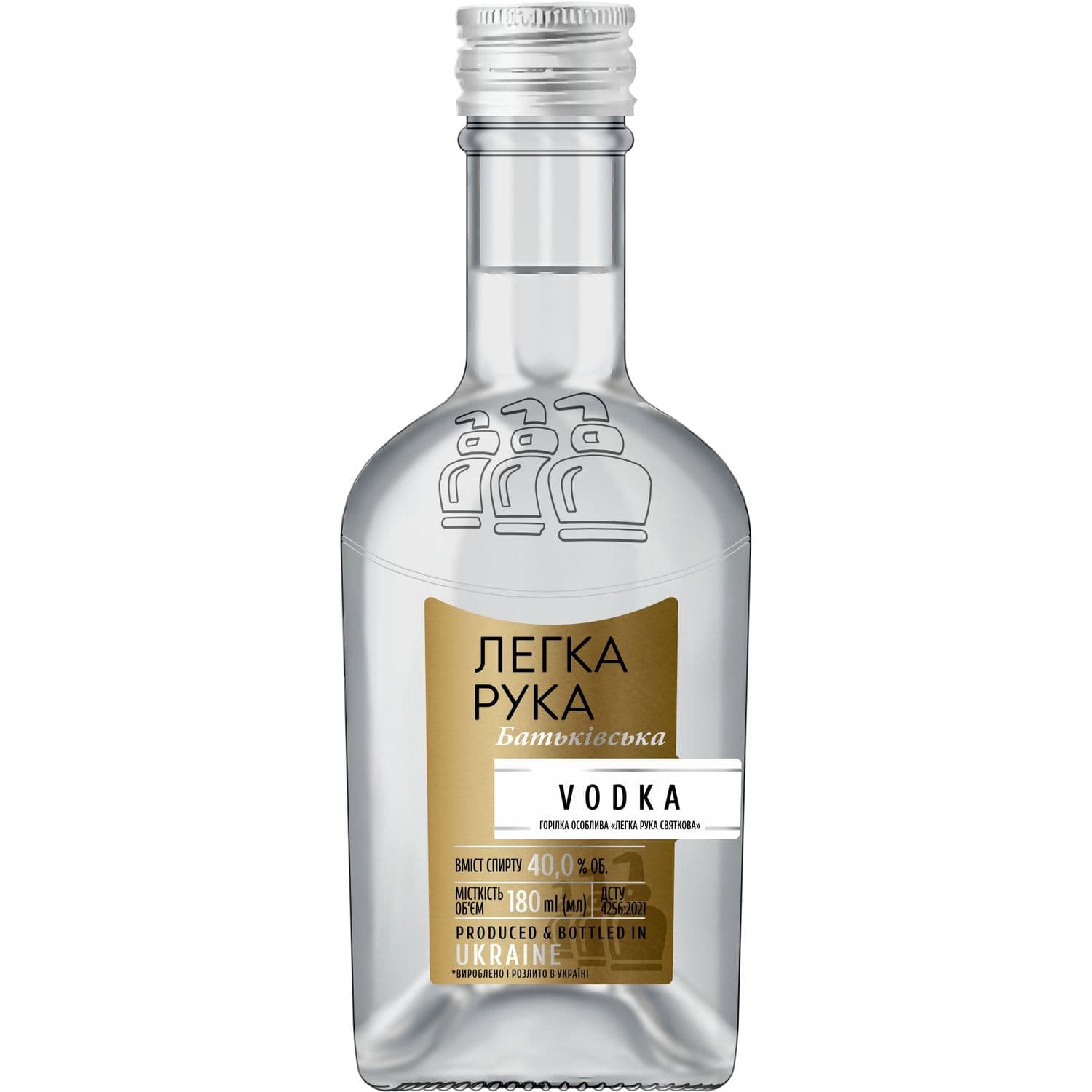 Горілка особлива Легка Рука Батьківська40% 0.18 л