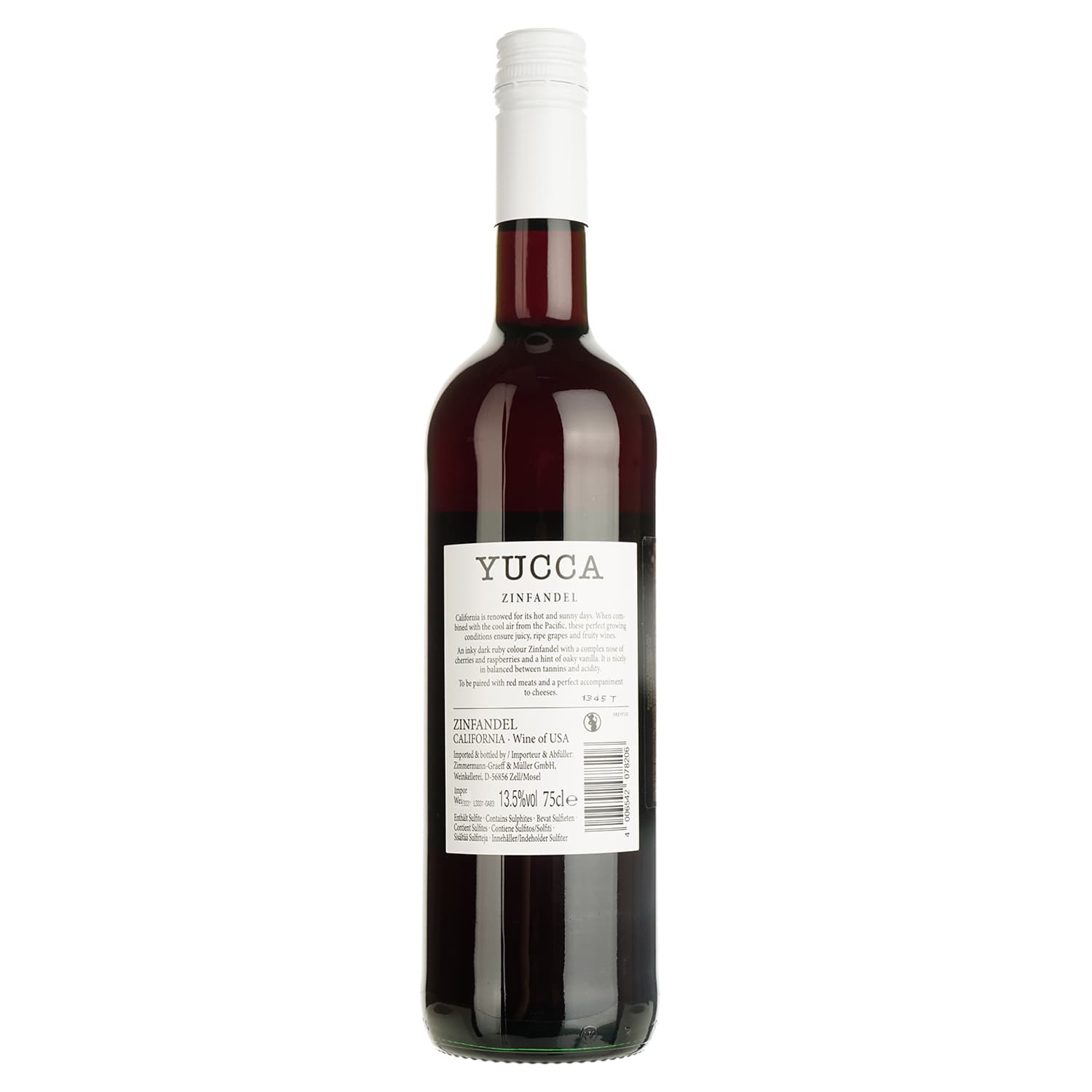 Вино Yucca Zinfandel Red California червоне сухе 0.75 л