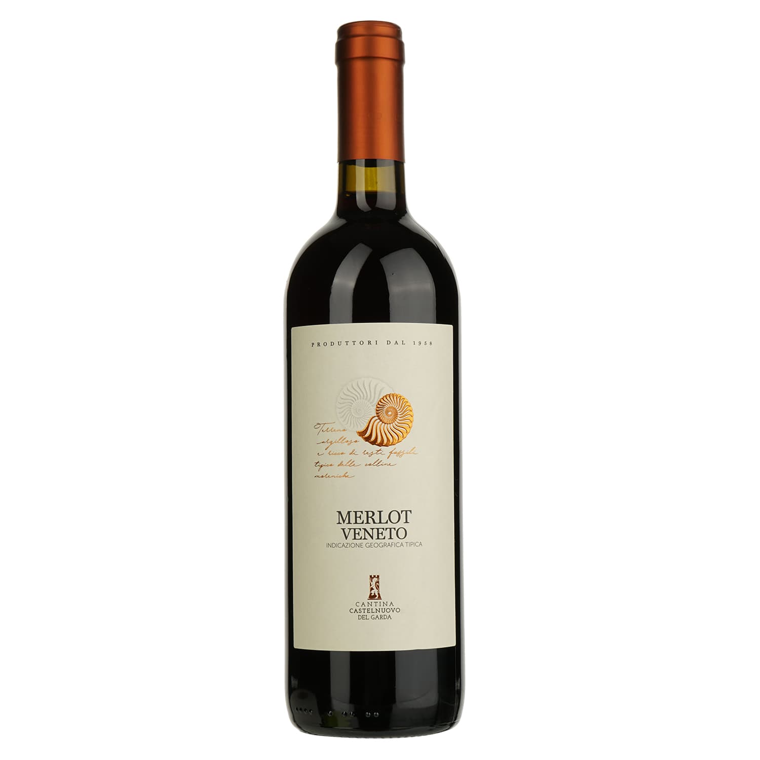 Вино Cantina Castelnuovo del Garda Merlot, червоне, сухе, 12%, 0,75 л (8000009446416)