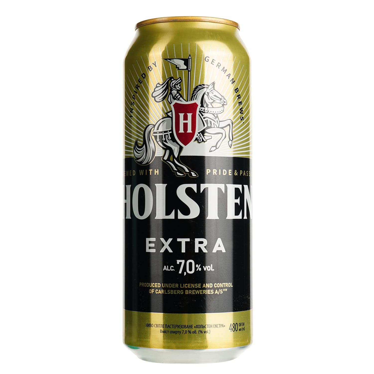 Пиво Holsten Extra світле 7% 0.48 л з/б
