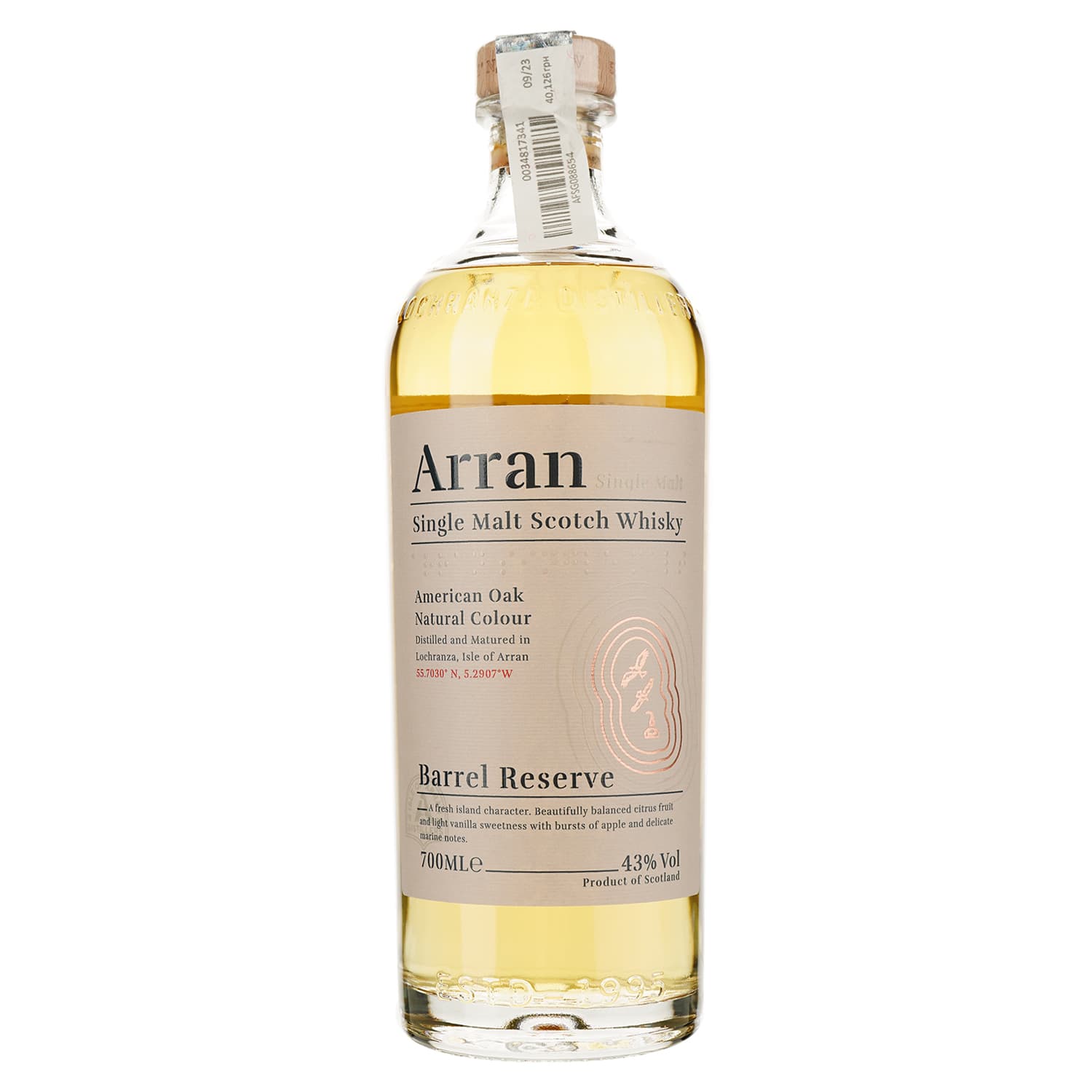 Віскі Arran Barrel Reserve Single Malt Scotch Whisky, 43%, 0,7 л (49014)